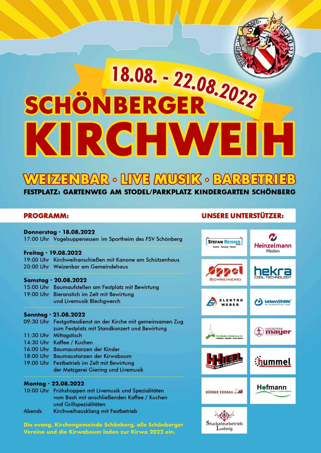 Kirchweih Plakat