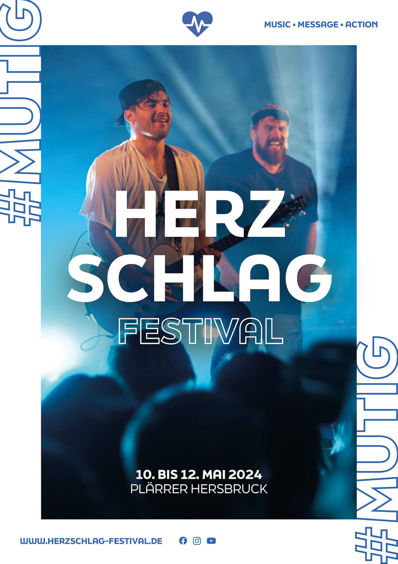Herzschlag Festival #mutig, 10. bis 12. Mai 2024 Plärrer Hersbruck, www.herzschlag-festival.de